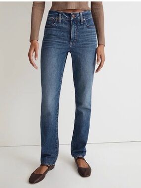 NWT 31T Madewell Perfect Vintage Straight Leg Jeans in Decatur Wash